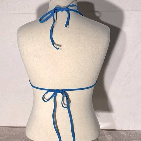 5/$25 Vintage 90s Bluenotes Blue String Bikini With O Ring Details L - Picture 14 of 15